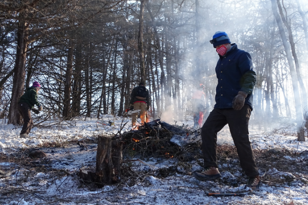 Ice Age Trail Alliance, Ice Age National Scenic Trail, Steenbock Preserve, Gibraltar Rock Segment, MSC, 2021, Mobile Skills Crew, Volunteers, Land Stewardship