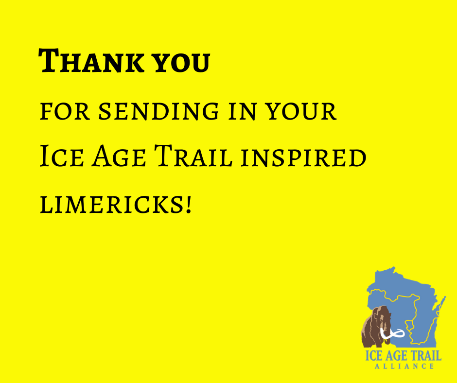 Ice Age Trail Alliance, Ice Age National Scenic Trail, Limerick Contest Thank You
