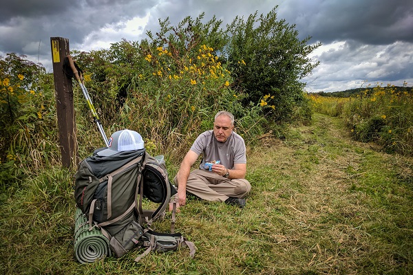 Backpacking the Ice Age Trail through the Southern Kettle  Moraine State Forest. (photo by Cameron Gillie)