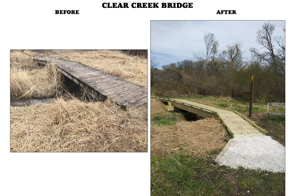 R-Clear Creek Bridge before and after
