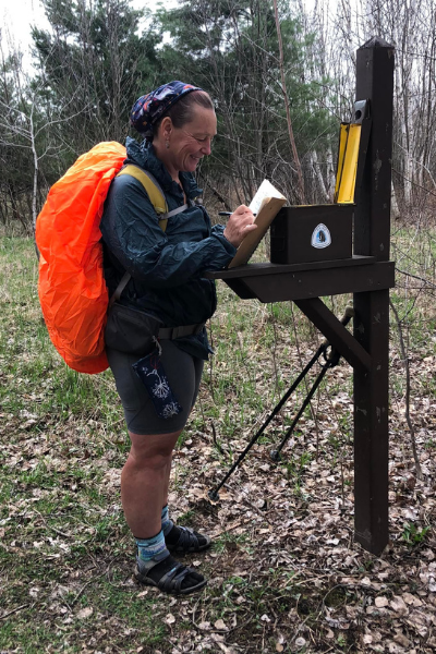 Leave No Trace, but feel free to leave a note in the log books kept at trailheads! Photo courtesy of Arlette Laan.