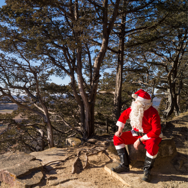 Ice Age Trail Alliance, Ice Age National Scenic Trail, Gibraltar Rock Segment, Santa, Santa Claus, Winter, Holidays