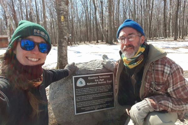Ice Age Trail Alliance, Ice Age National Scenic Trail, Father and Daughter, Hiking, Eastern Terminus
