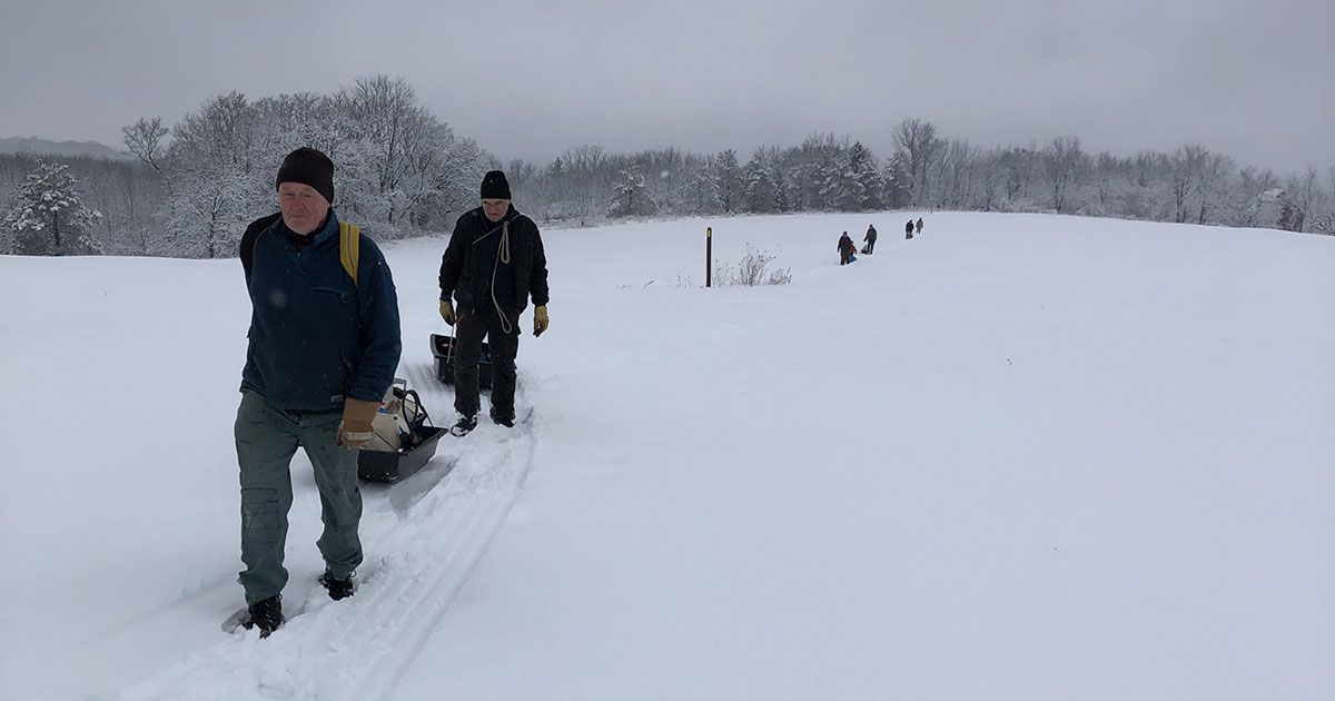 Ice Age Trail Alliance, Ice Age National Scenic Trail, Dane County Chapter, Winter Workday