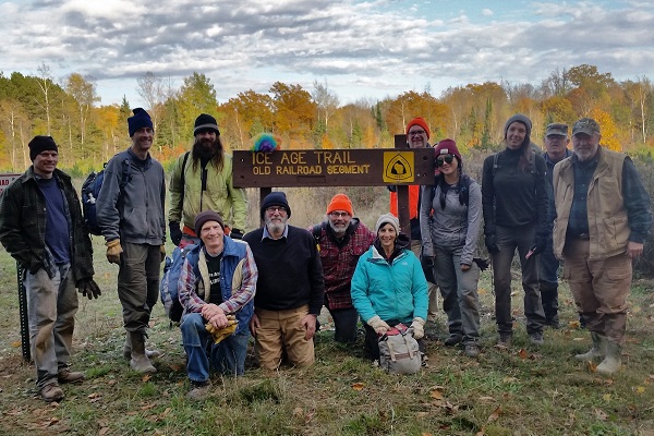 Ice Age Trail Alliance, Ice Age National Scenic Trail, Old Railroad Segment, Langlade County MSC 2018