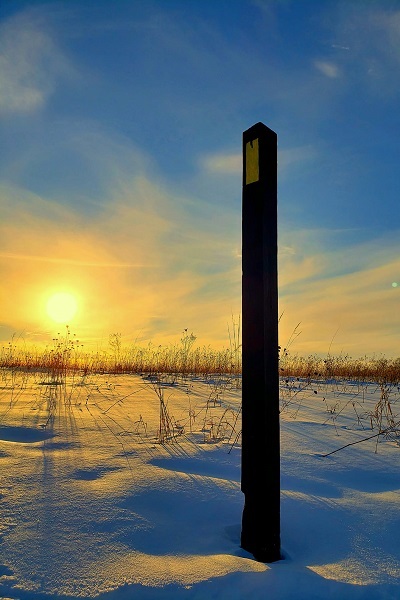 A sunset view along the Lodi Marsh Segment. Photo by Kelly Anklam.