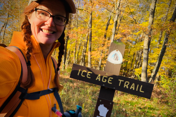 Yolanda Deloach on the Ice Age Trail. All images in this article were taken by Deloach on her thousand-mile journey,