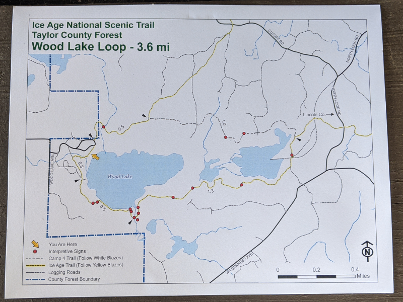 Ice Age National Scenic Trail, Ice Age Trail, Wood Lake Segment, Wood Lake Loop, High Point Chapter